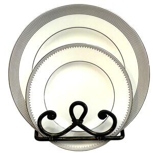 Vera Wang Wedgwood Platinum Grosgrain-Salad and Bread & Butter Plate-2 Piece Set